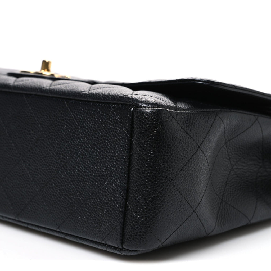 Caviar Quilted Maxi Double Flap Black At My store