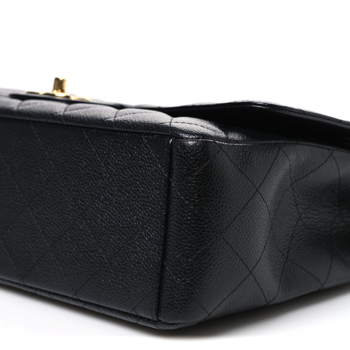 Caviar Quilted Maxi Double Flap Black At My store