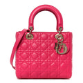 Lambskin Cannage Medium Lady Dior Pink AT My store