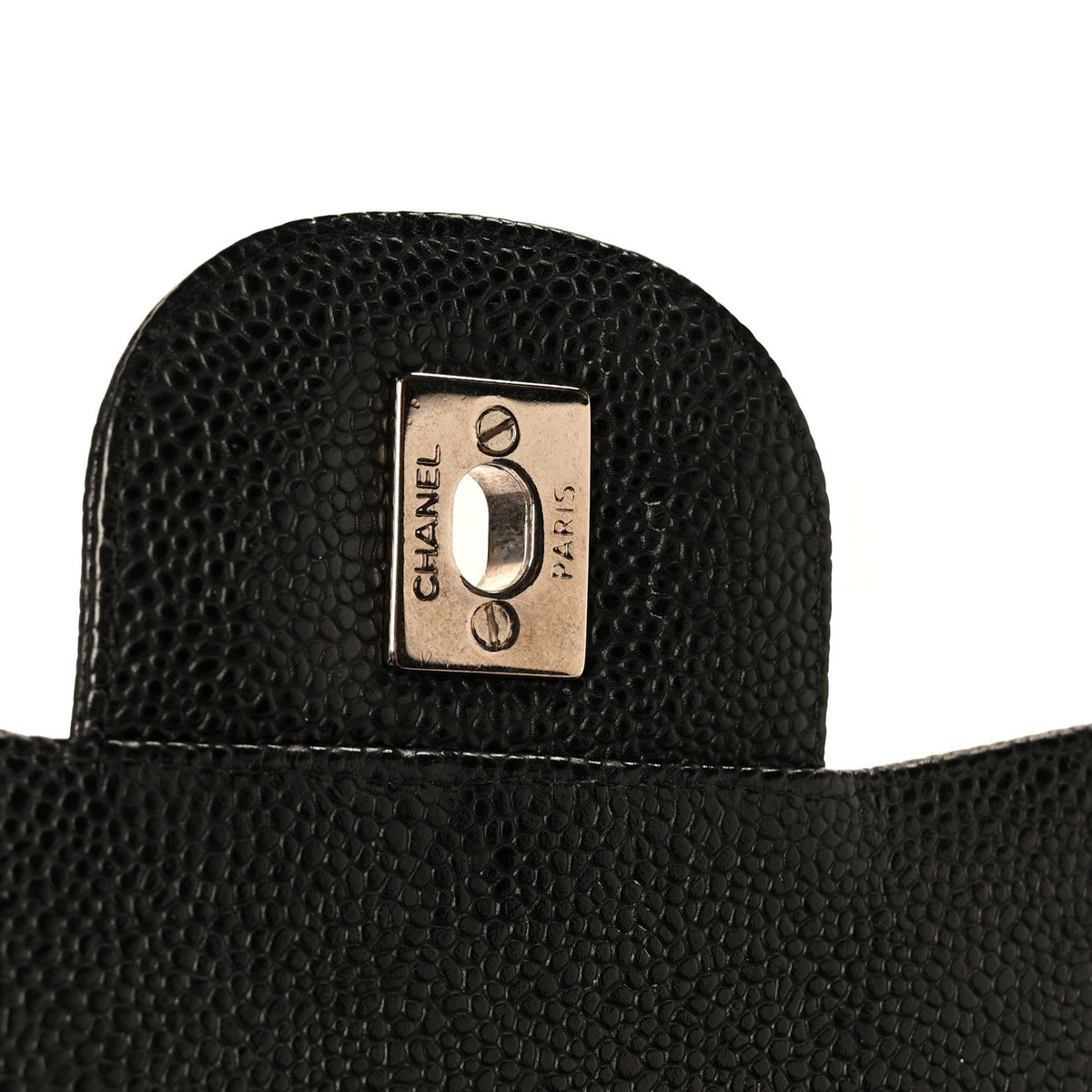 Caviar Quilted Jumbo Double Flap Black At My store