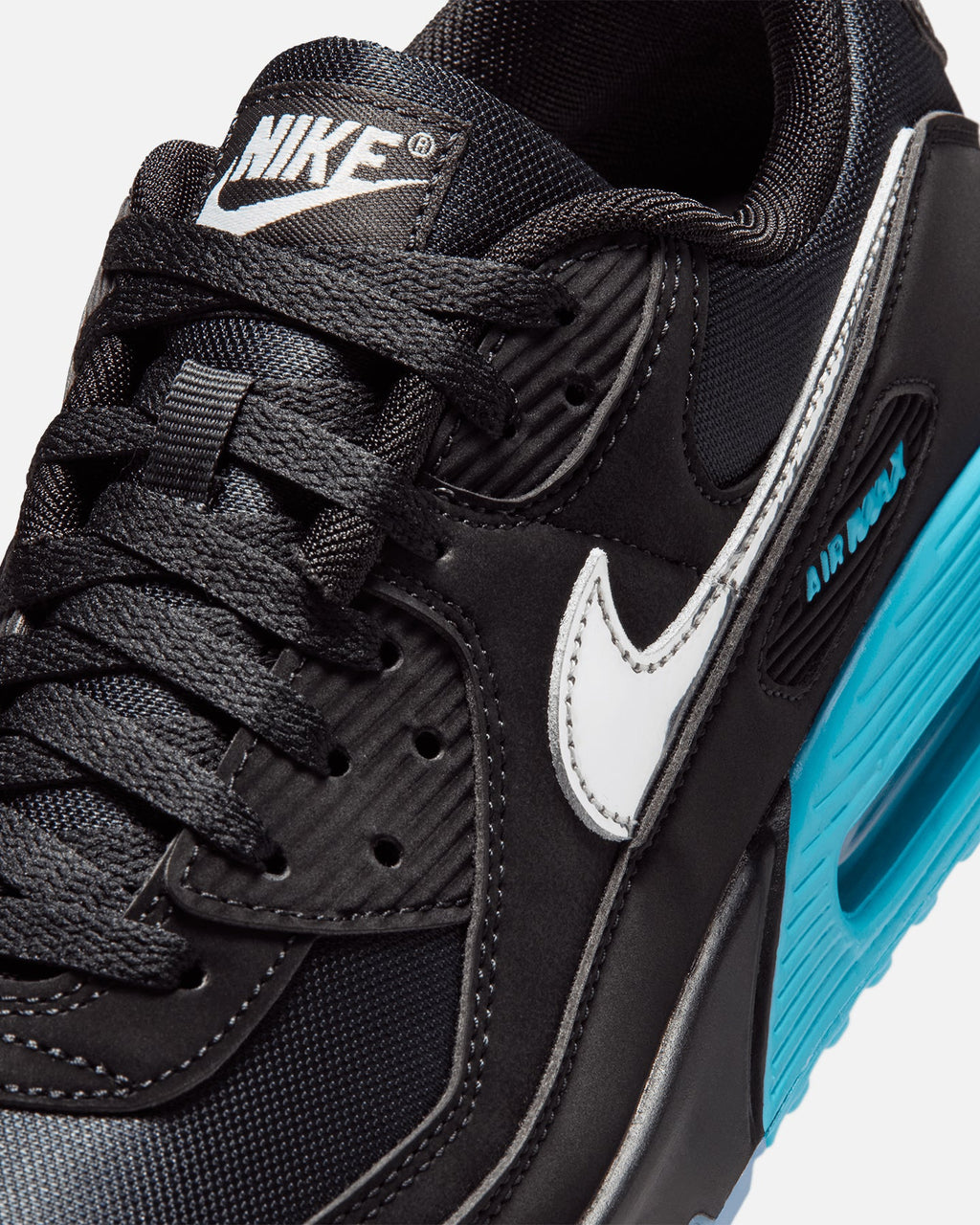 Top Seller Nike Air Max 90 Premium Black/Chrome/White