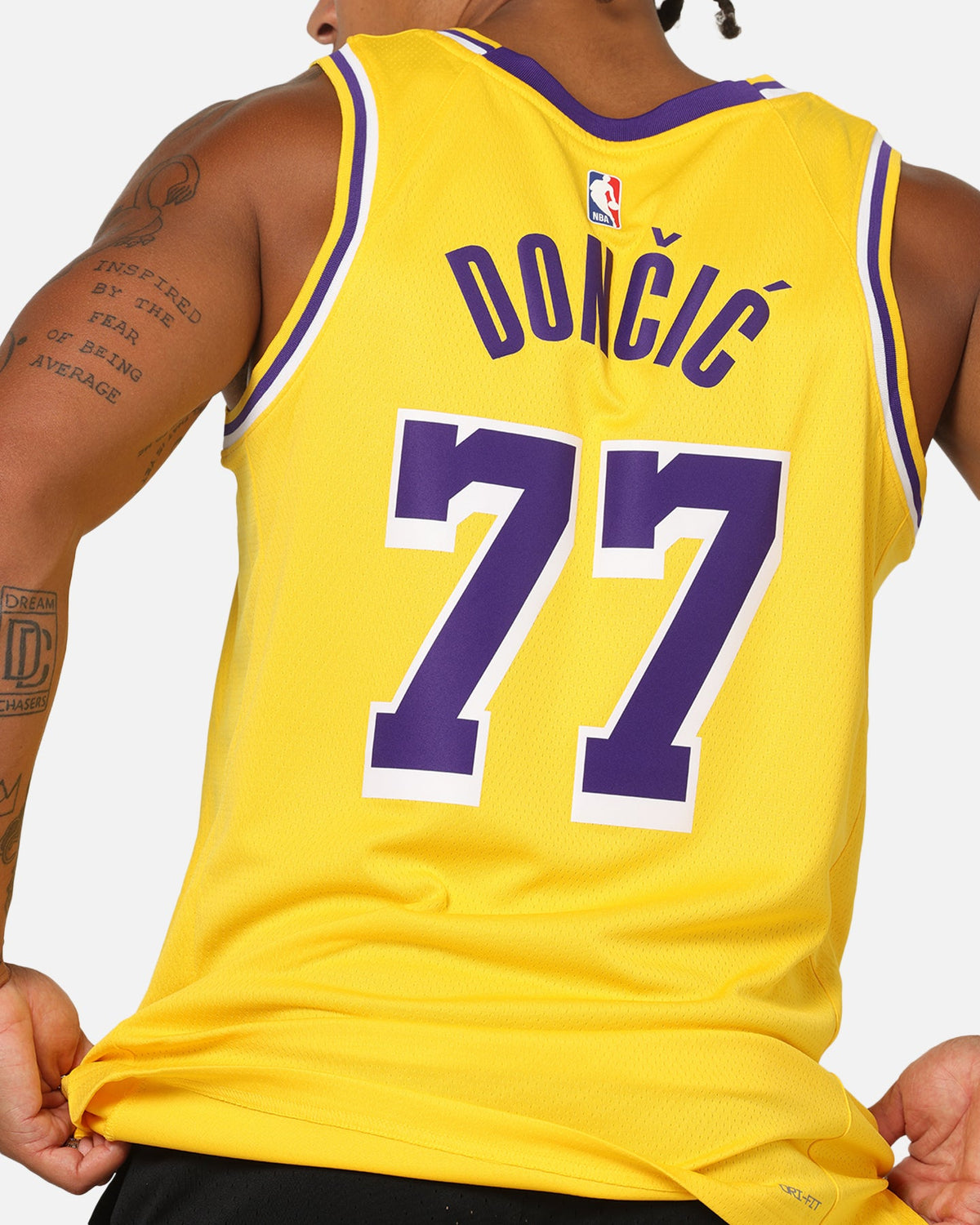 Top Seller Nike Luka Doncic Los Angeles Lakers #77 Icon Edition 2022/23 Nike Dri-Fit NBA Swingman Jersey Amarillo/Doncic