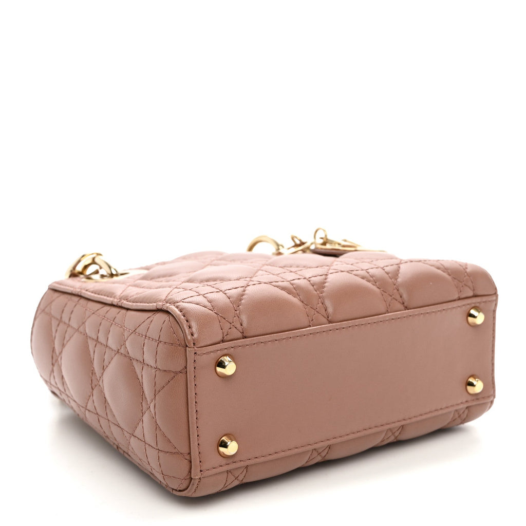 Lambskin Cannage Mini Lady Dior Fard AT My store