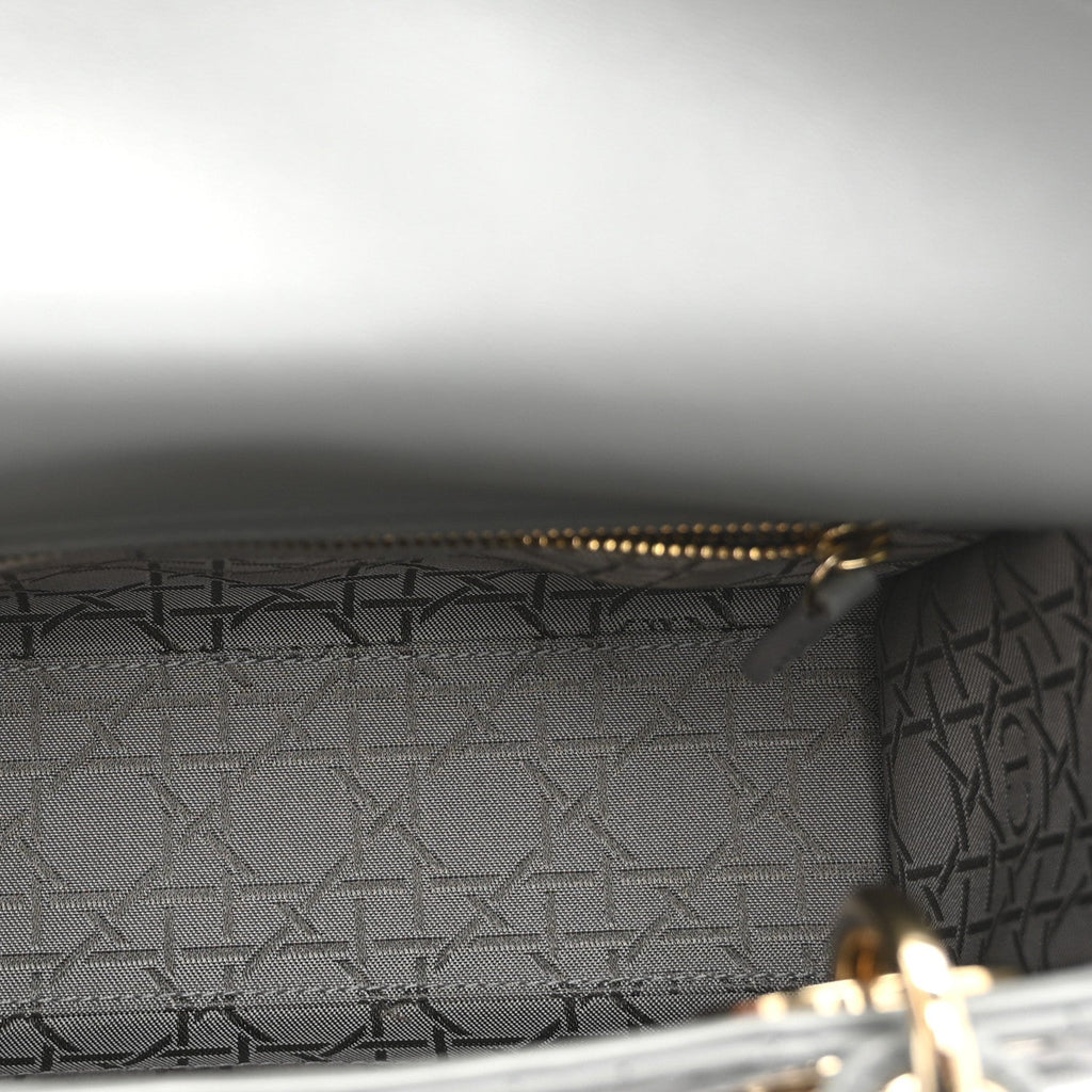 Lambskin Cannage Small My ABCDior Lady Dior Grey AT My store