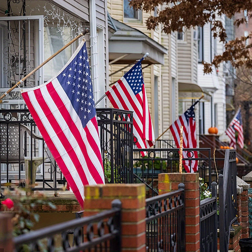 2026 New Production 1pc American Flag 3x5 Ft TearProof For Outside, Build To Long Lasting, Fade Resistant Spun Polyester, High Wind US Outdoor Flags Embroidered Stars, Sewn Stripes, Brass Grommet