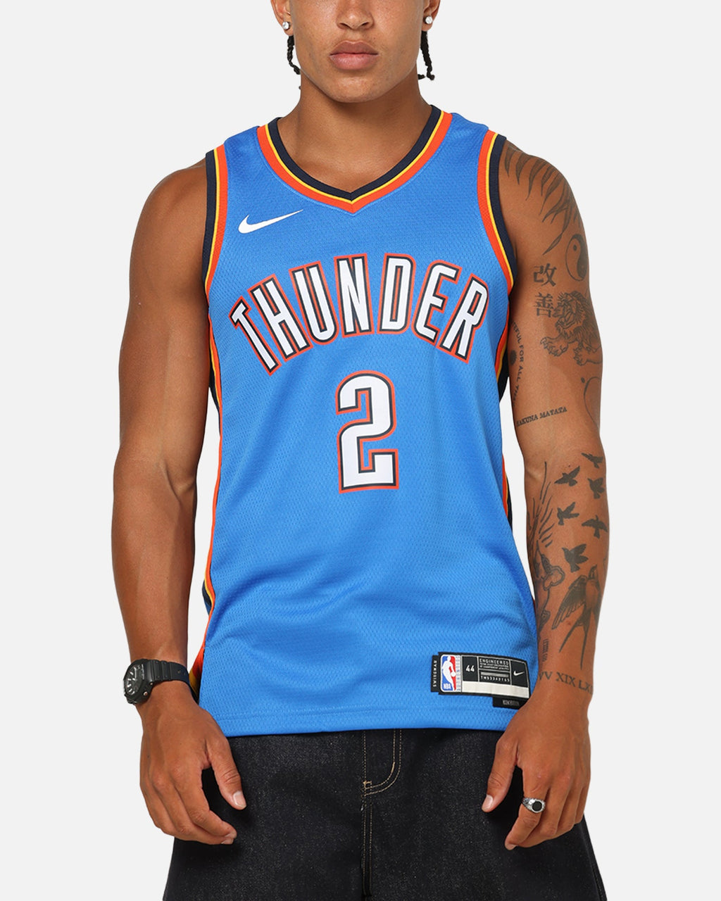 Top Seller Nike Shai Gilgeous-Alexander Oklahoma City Thunder #2 Icon Edition 2022/23 Nike Dri-Fit NBA Swingman Jersey Signal Blue
