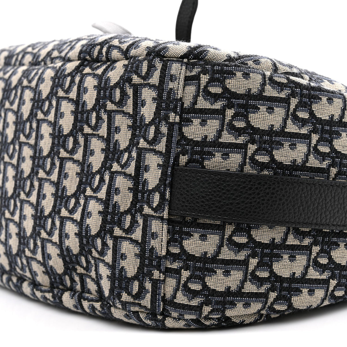 Oblique Soft Saddle Bag Beige Blue AT My store