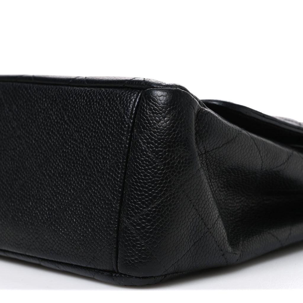 Caviar Quilted Maxi Double Flap Black At My store