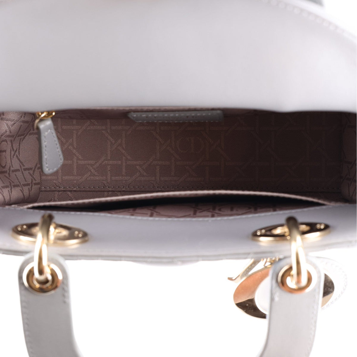 Lambskin Cannage Small My ABCDior Lady Dior Grey AT My store