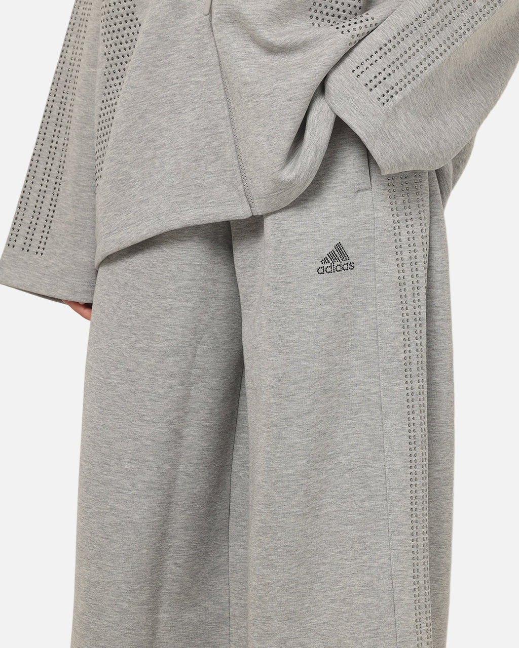 Best-Selling Adidas Women's Teamgeist Rhinestone Track Pants Grey Marle