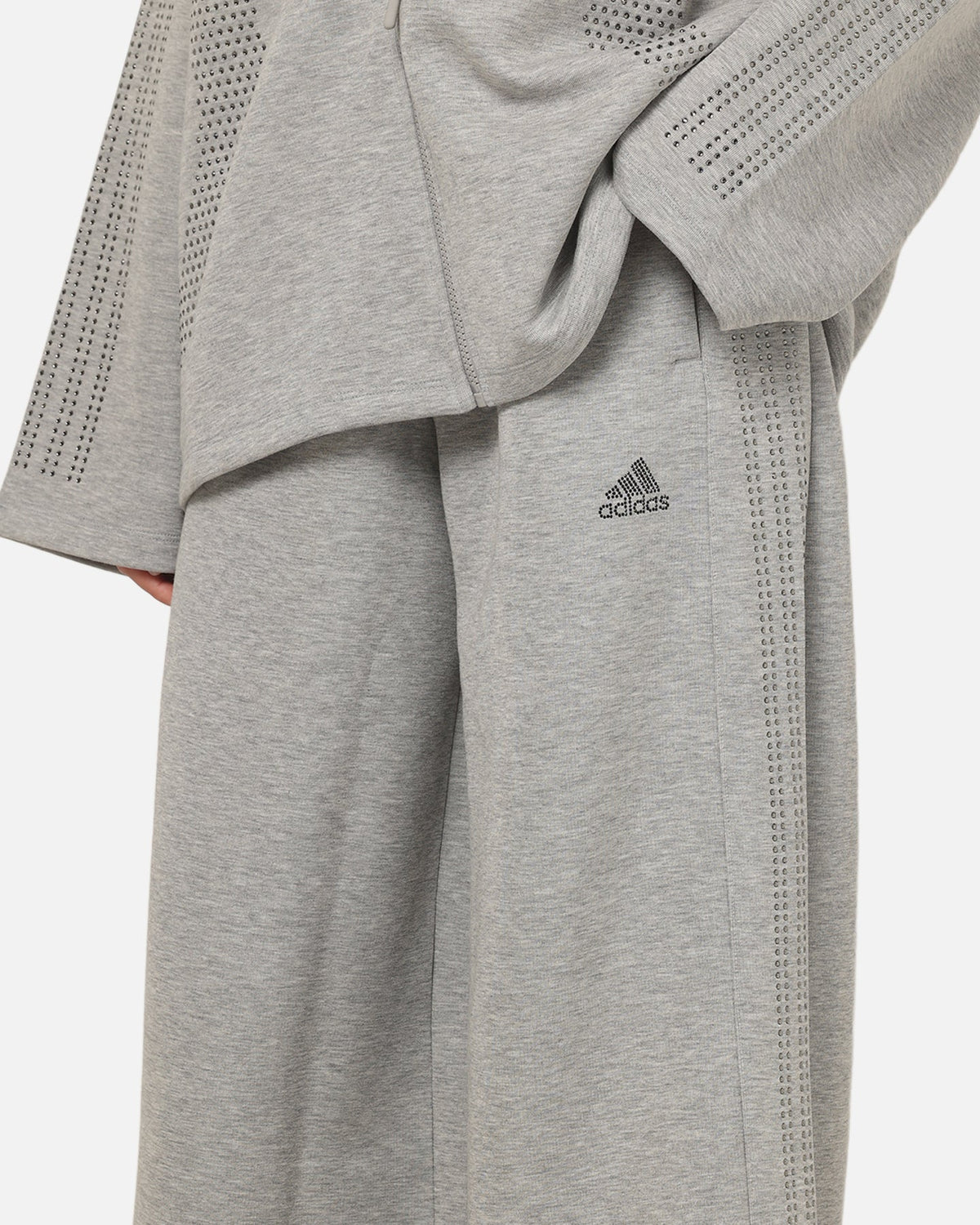 Best-Selling Adidas Women's Teamgeist Rhinestone Track Pants Grey Marle