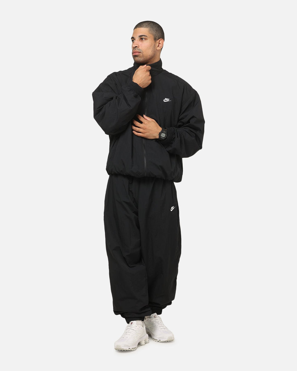 Top Seller Nike Club Woven Oversized Track Jacket Black