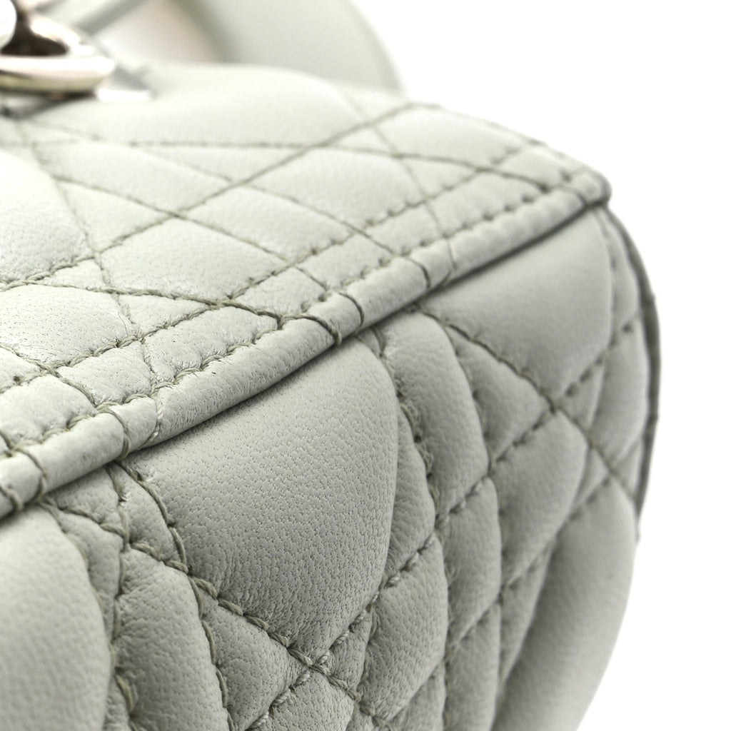 Lambskin Cannage Medium Lady Dior Green AT My store