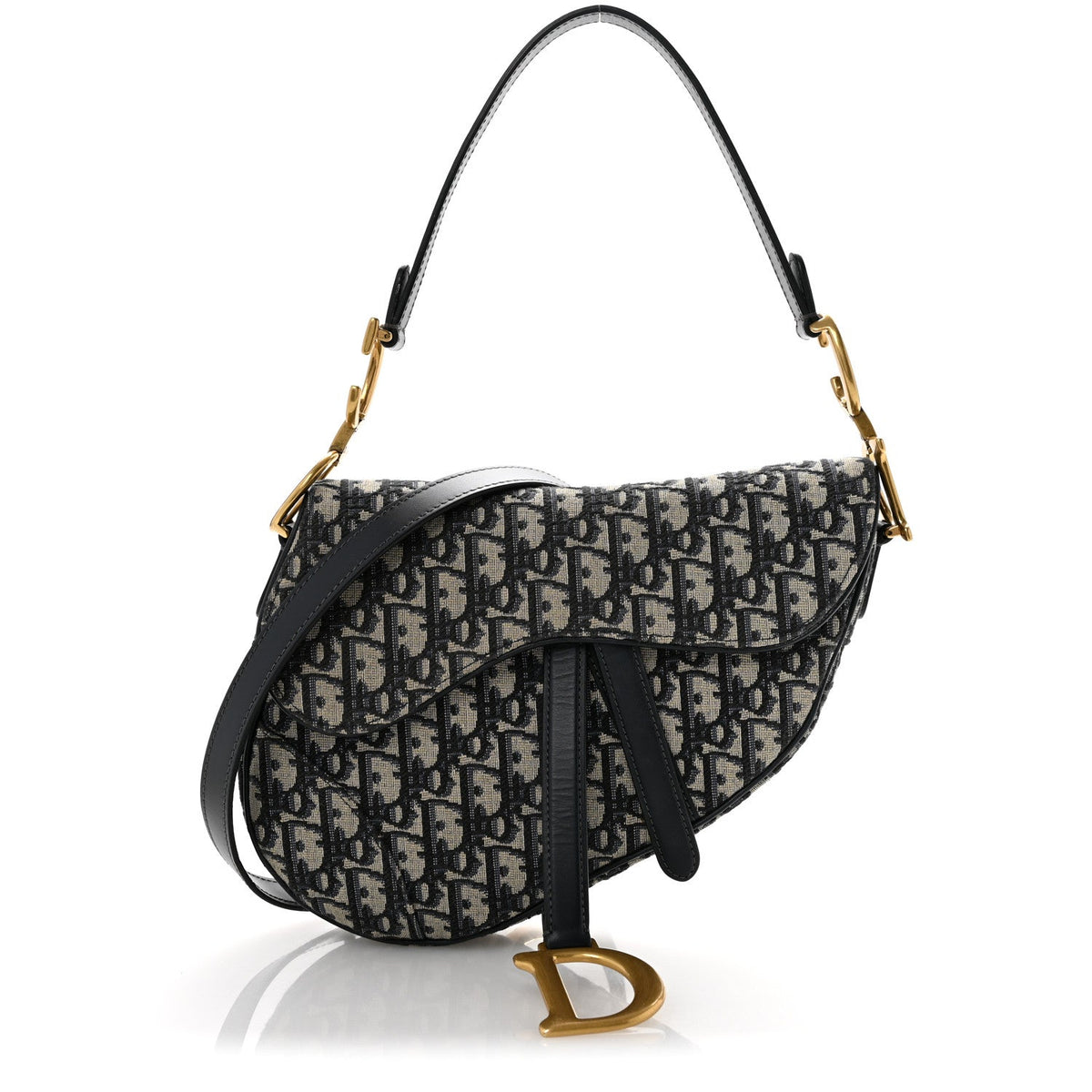Oblique Saddle Bag With Strap Blue AT My store