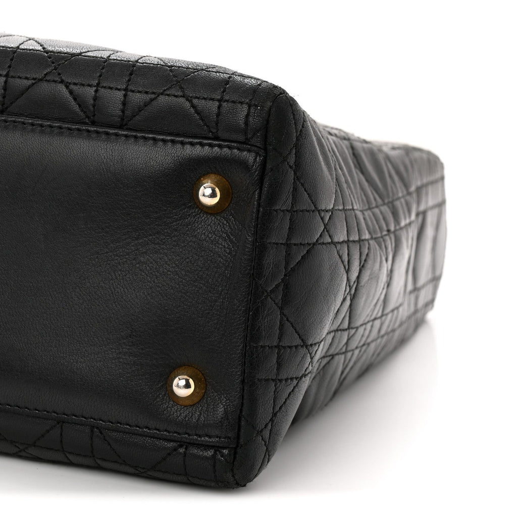 Lambskin Cannage Large Lady Dior Black AT My store