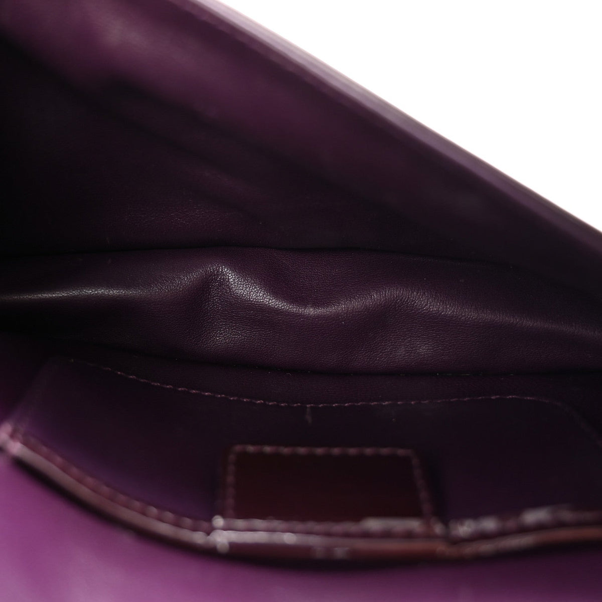 Patent Cannage Lady Dior Chain Wallet Purple AT My store