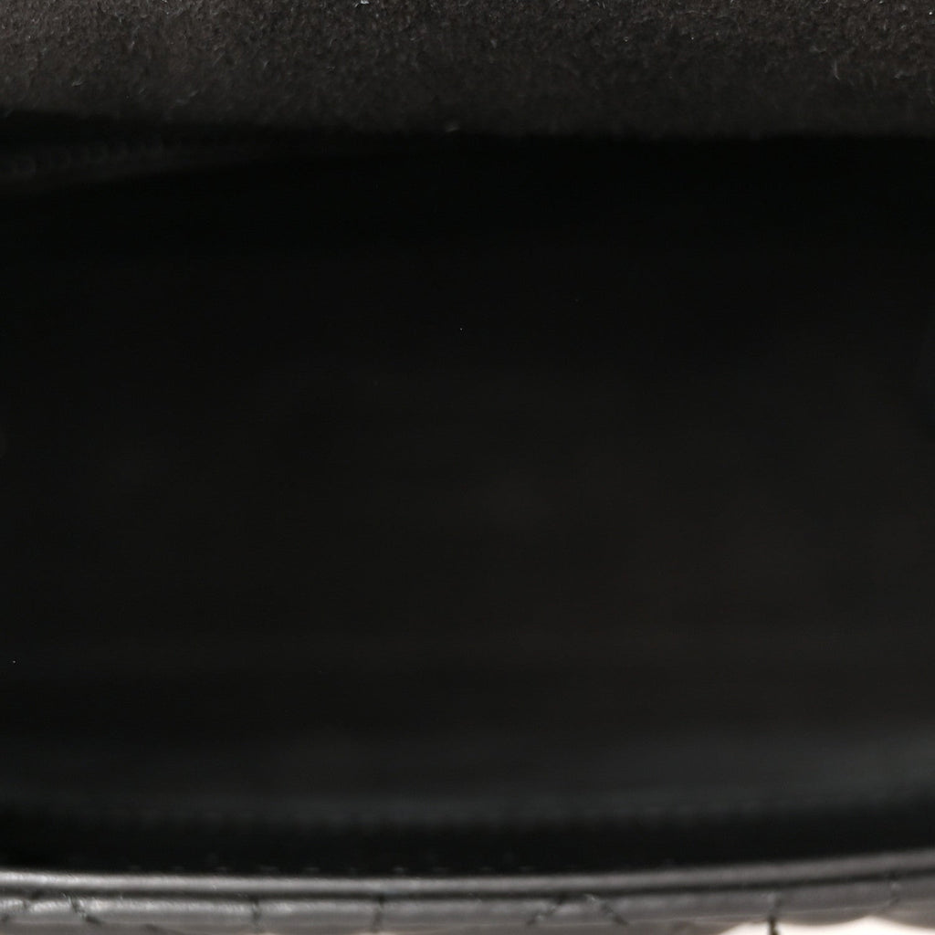 Ultra Matte Calfskin Cannage Medium Lady Dior Black AT My store
