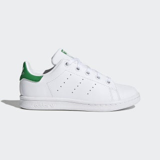 New Arrival Adidas Original STAN SMITH Children - FTWWHT/FTWWHT/GREEN/FTWBLA/FTWBLA/VERT