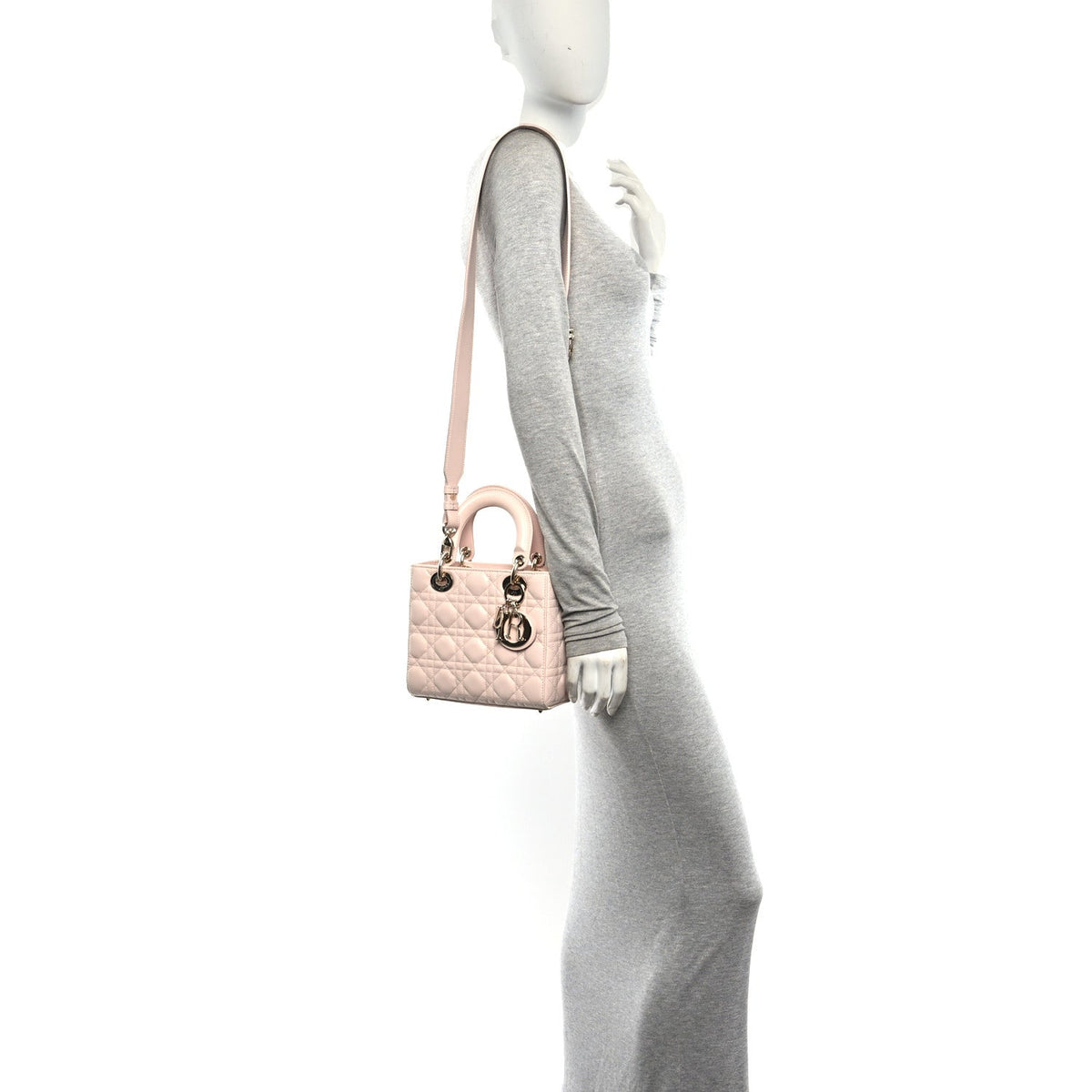 Lambskin Cannage Small My ABCDior Lady Dior Light Pink AT My store