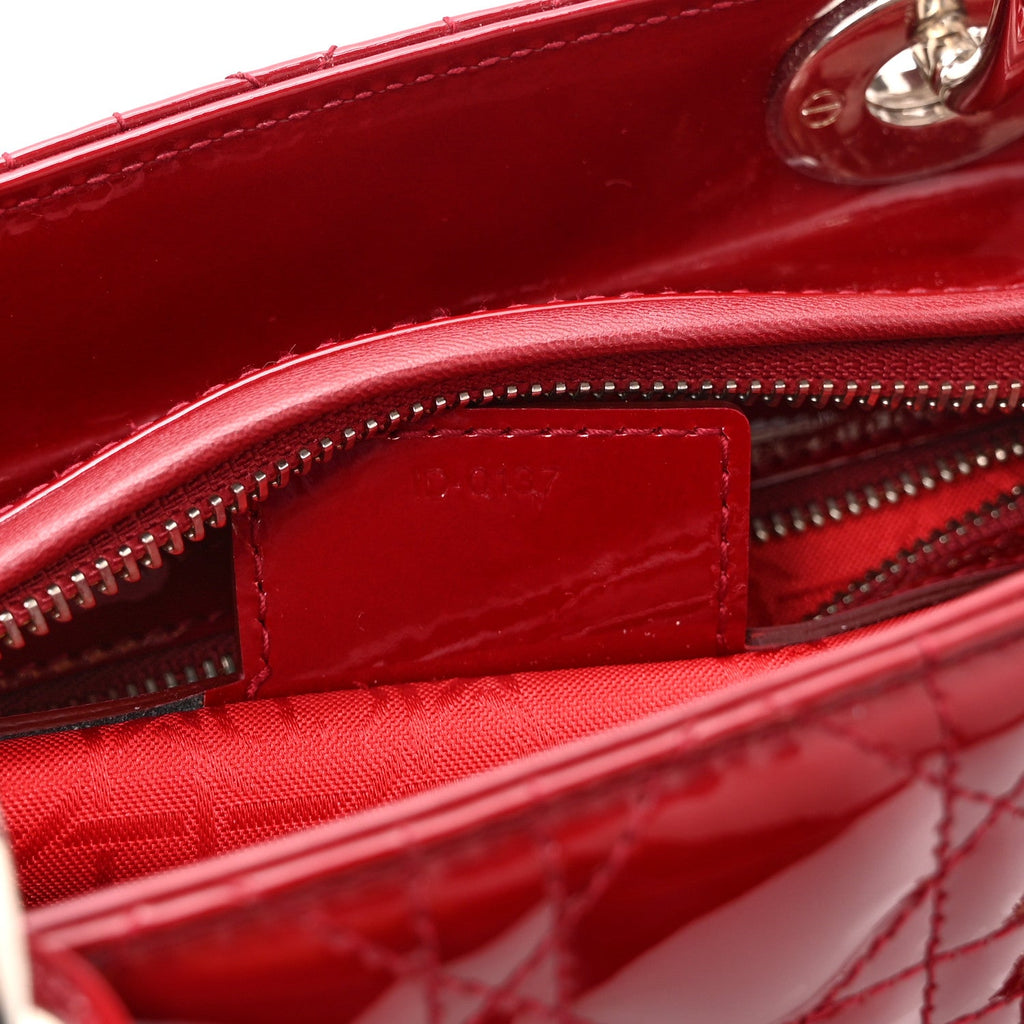 Patent Cannage Medium Lady Dior Red AT My store