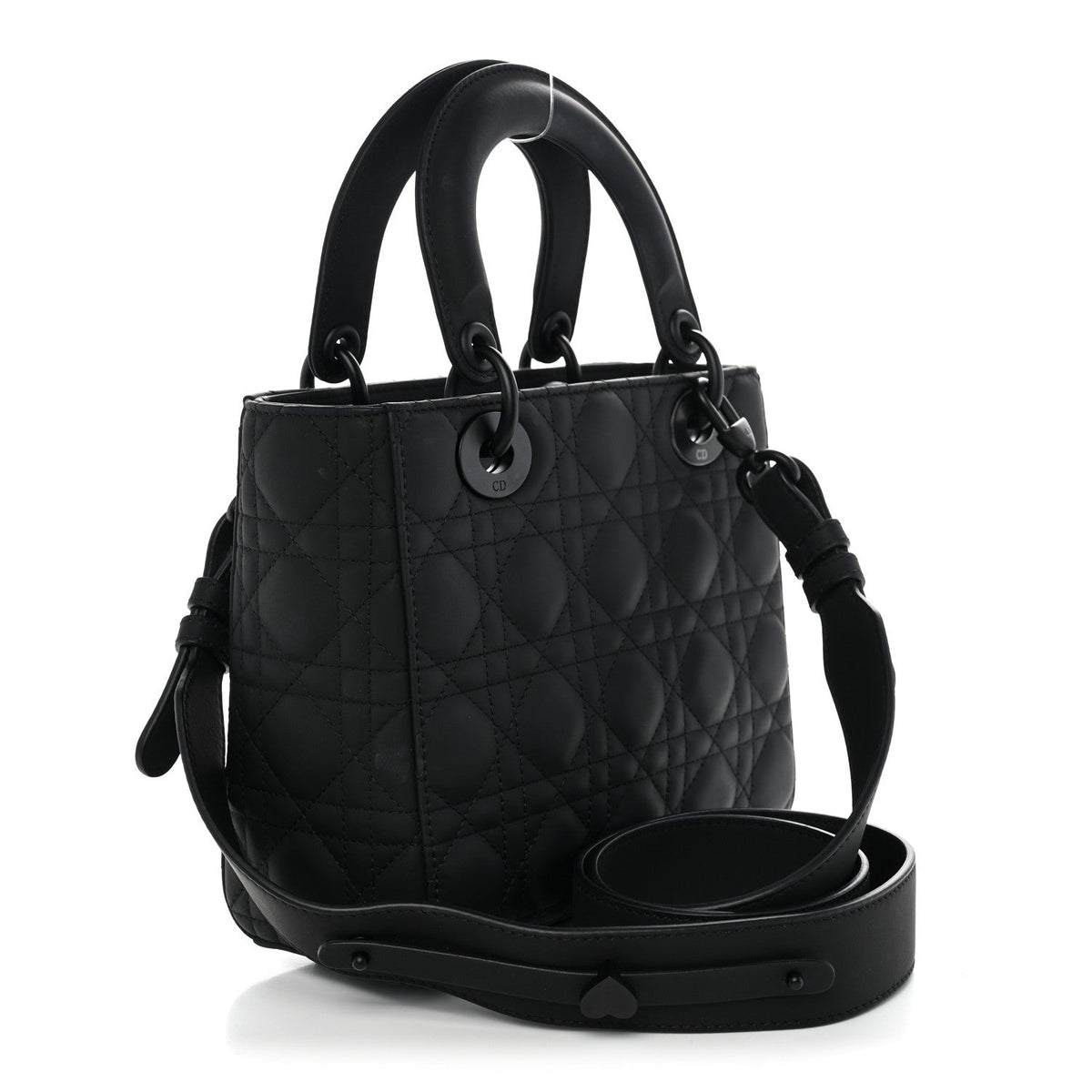 Ultra Matte Calfskin Cannage Small My ABCDior Lady Dior Black AT My store