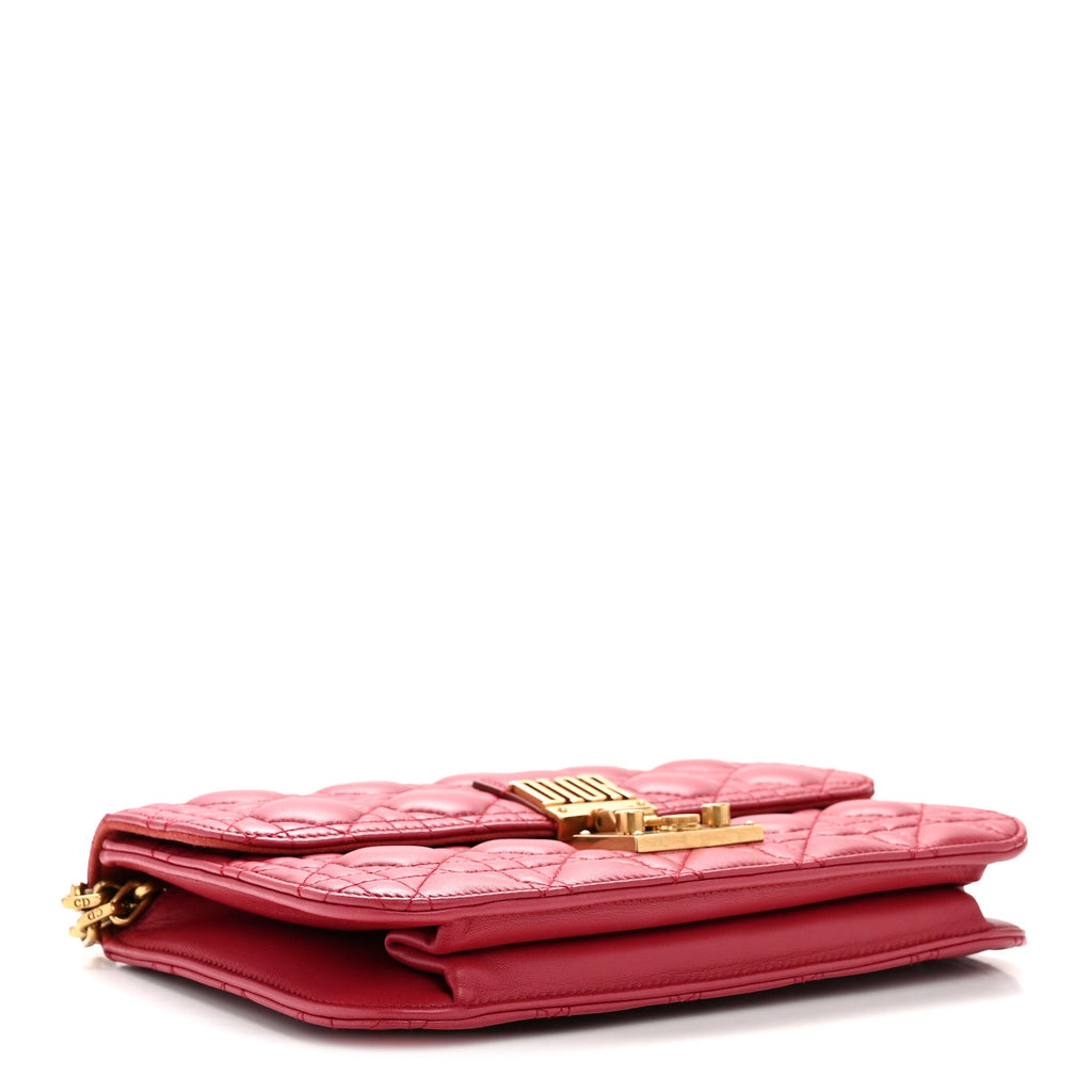 Lambskin Cannage Large Dioraddict Flap Red AT My store