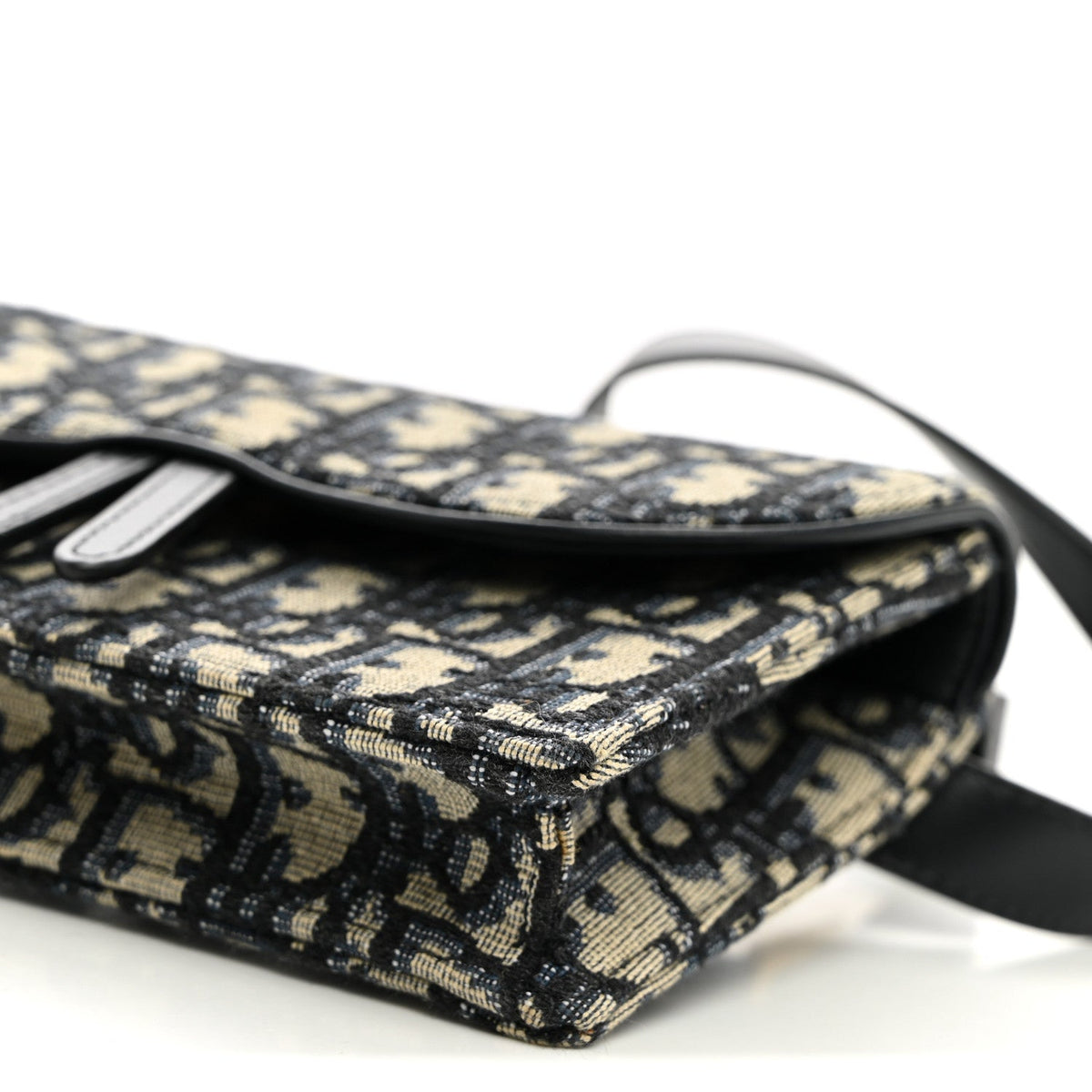 Oblique Saddle Belt Bag Blue AT My store