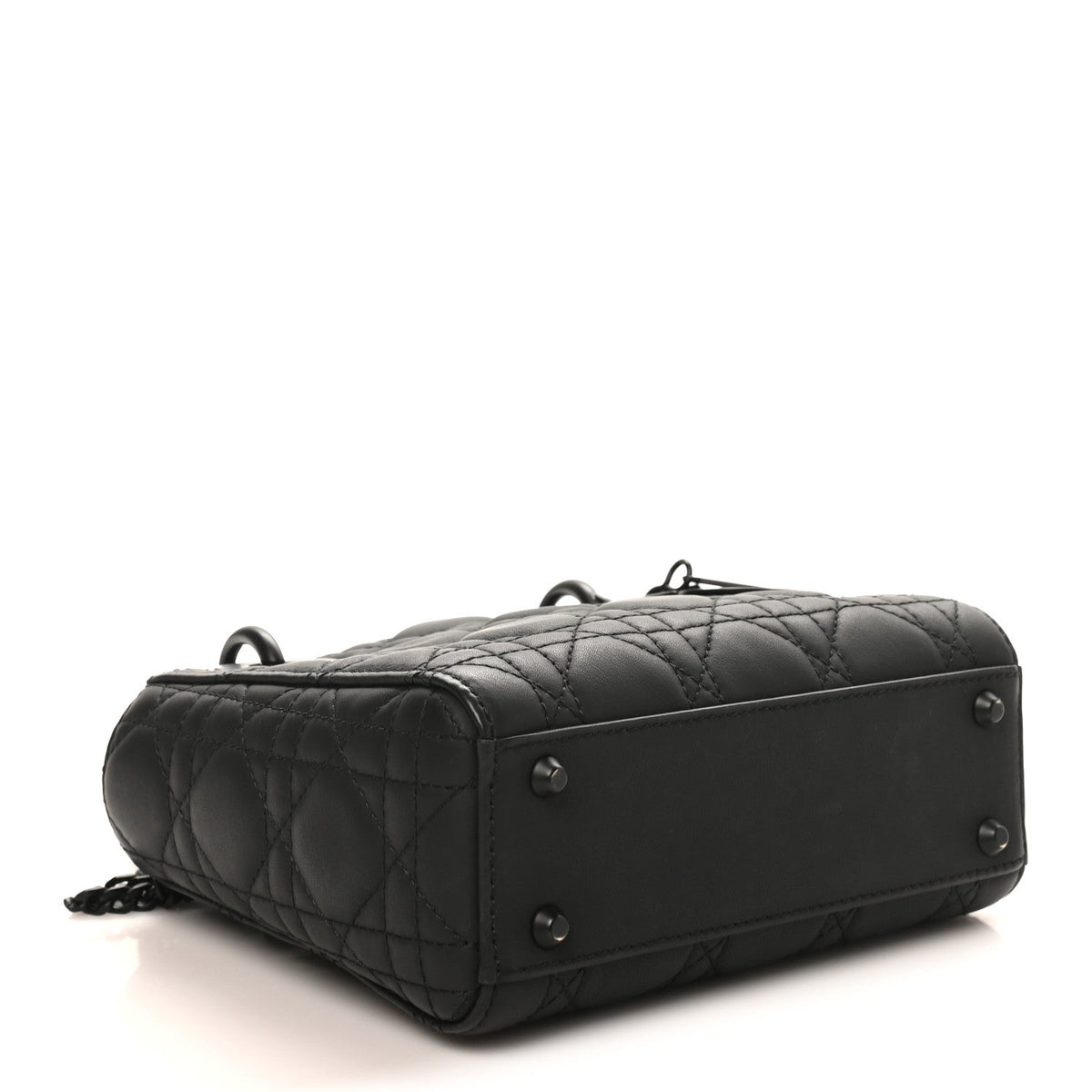 Ultra Matte Calfskin Cannage Mini Lady Dior Black AT My store