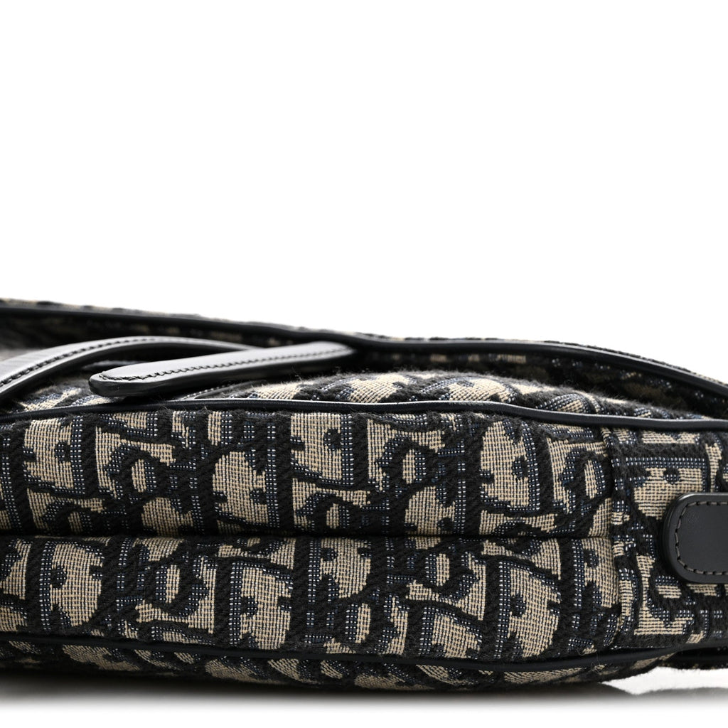 Oblique Saddle Bag With Strap Blue AT My store