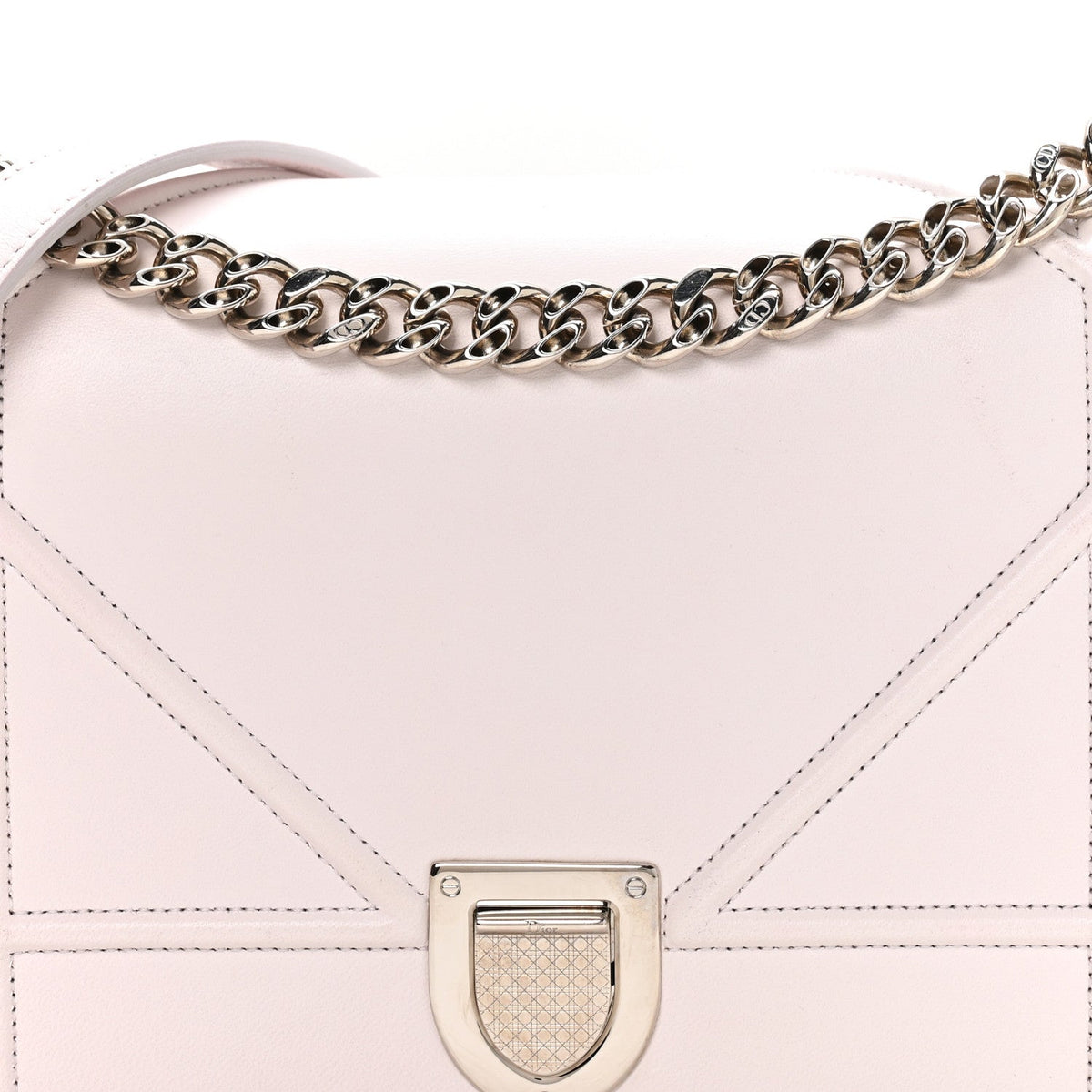 Calfskin Medium Diorama Flap Bag Off White AT My store