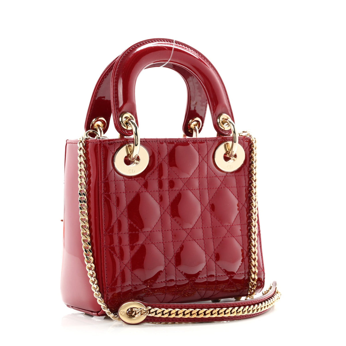 Patent Cannage Mini Lady Dior Red AT My store