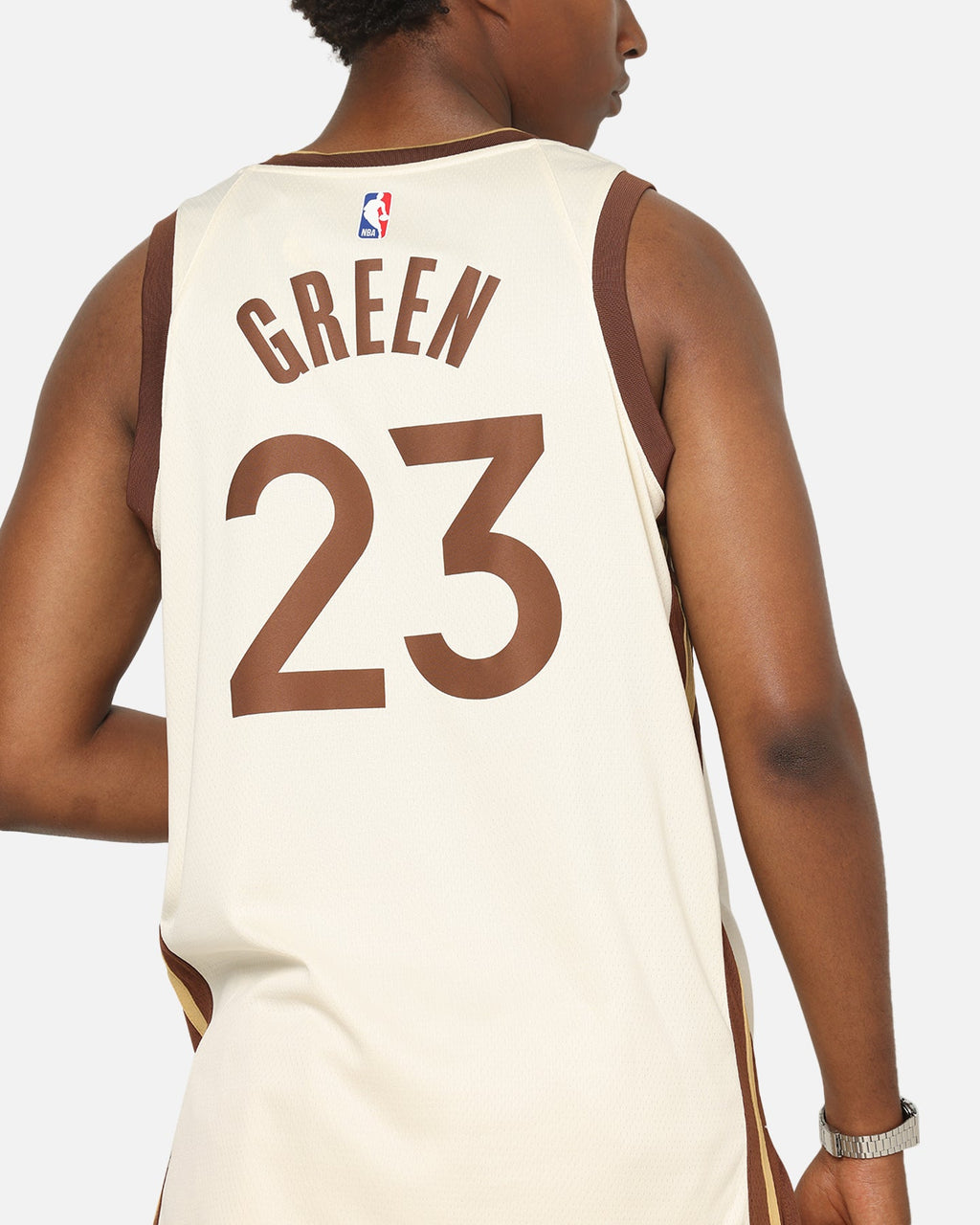Top Seller Nike Draymond Green Golden State Warriors #23 City Edition 2025/26 NBA Swingman Jersey Natural/Green