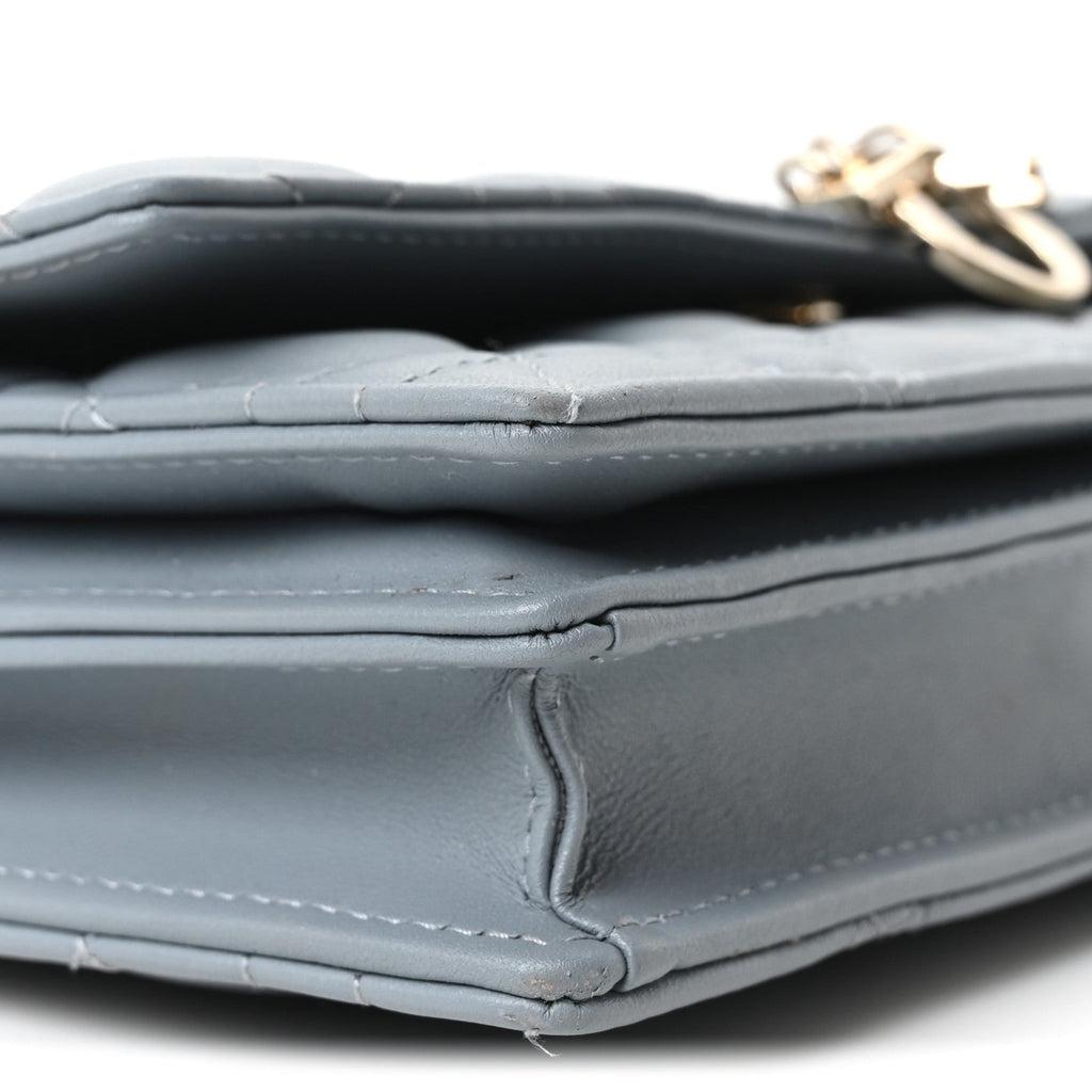 Lambskin Cannage Mini My Dior Top Handle Clutch Cloud Blue AT My store