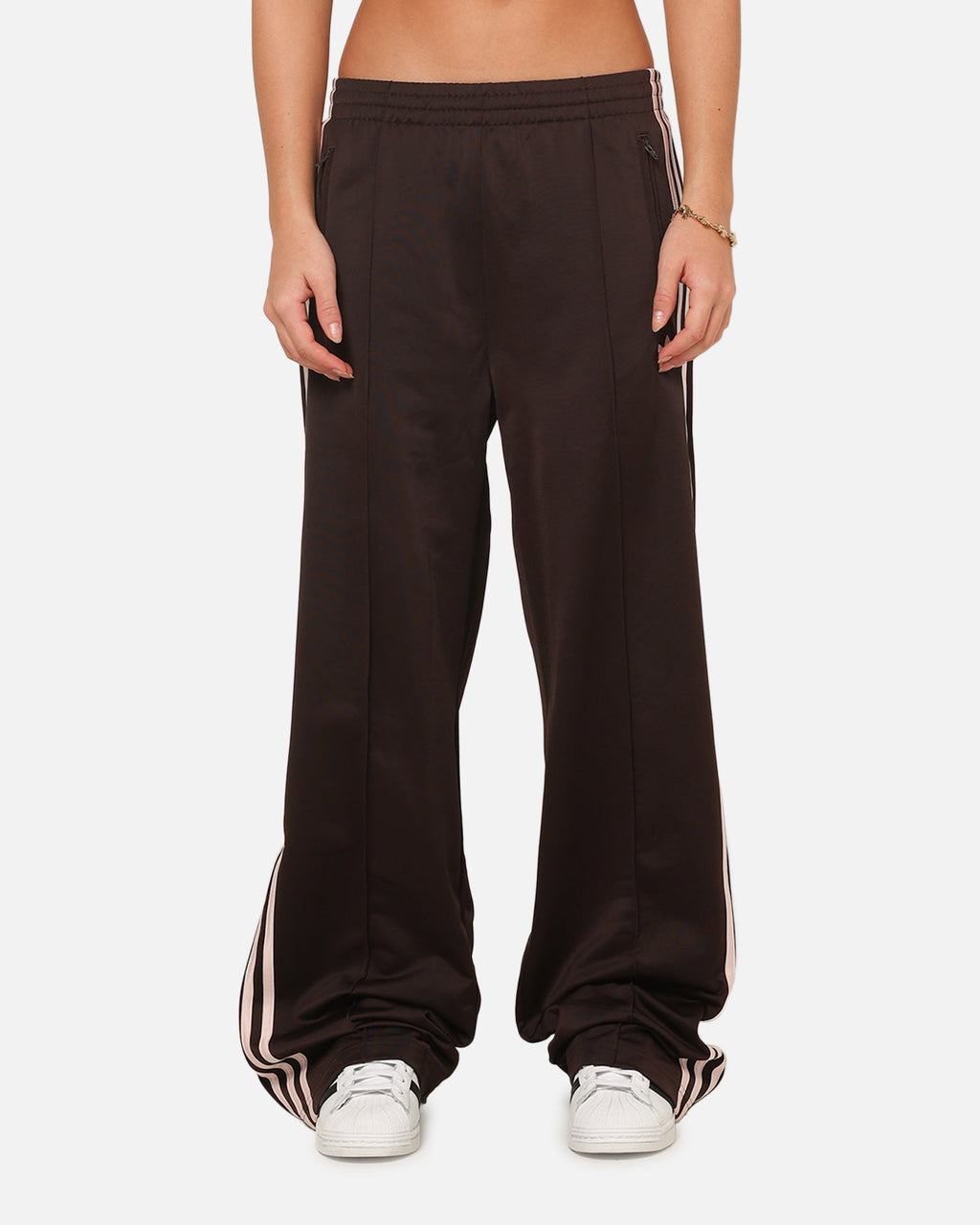 Best-Selling Adidas Women's Firebird Loose Track Pants Brown/Pink