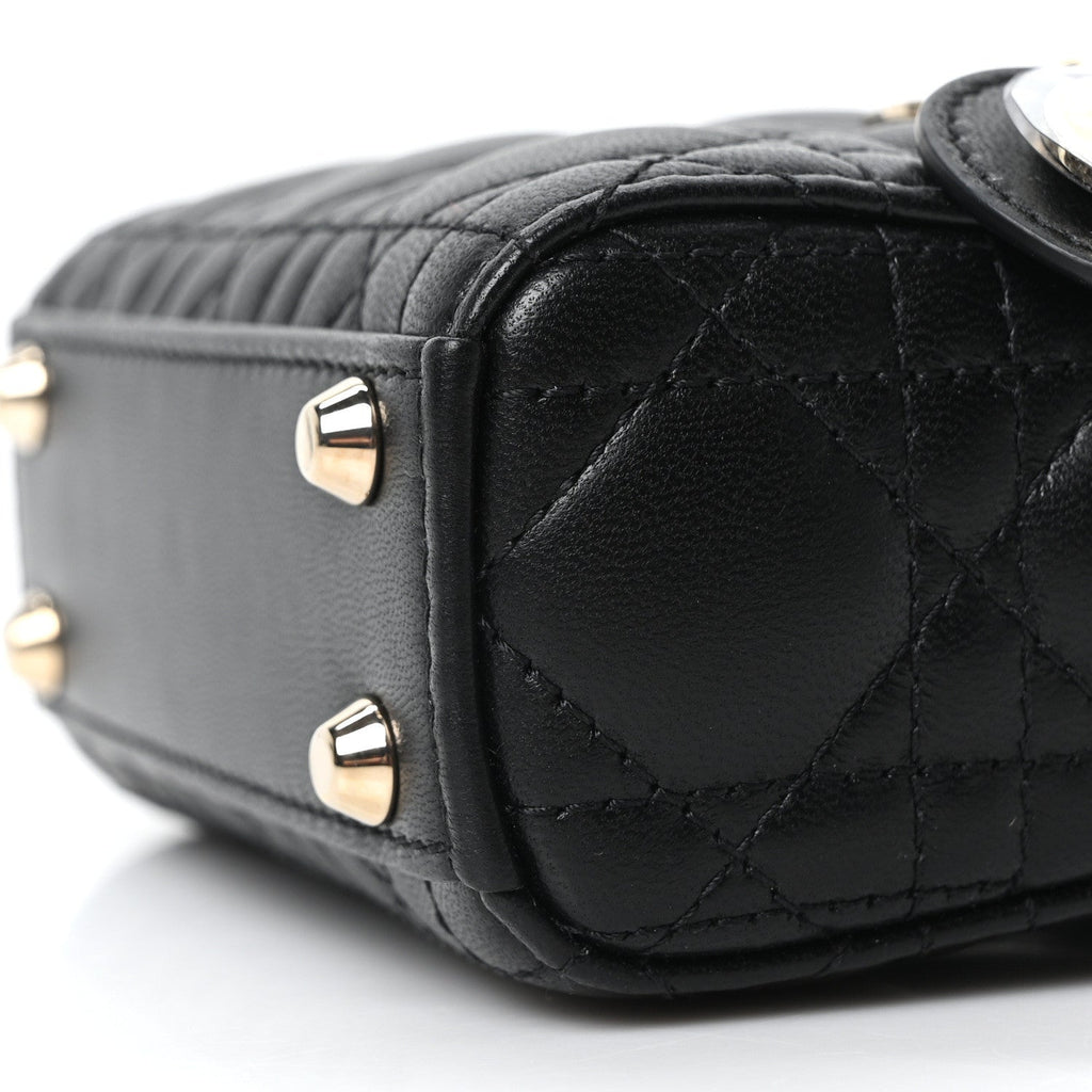 Lambskin Cannage Micro Lady Dior Black AT My store