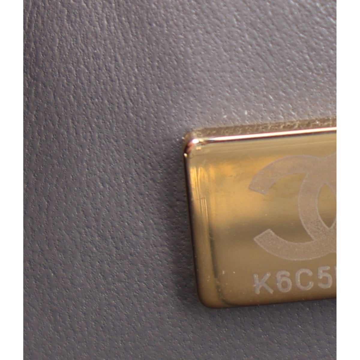 Lambskin Quilted Small Double Flap Grey At My store