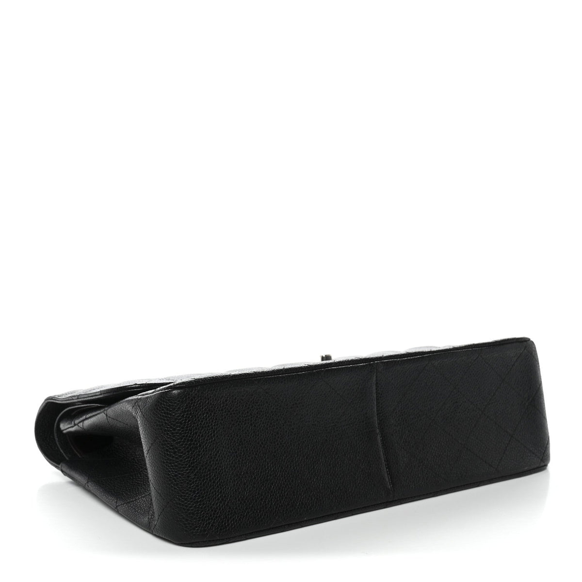 Caviar Quilted Jumbo Double Flap Black At My store