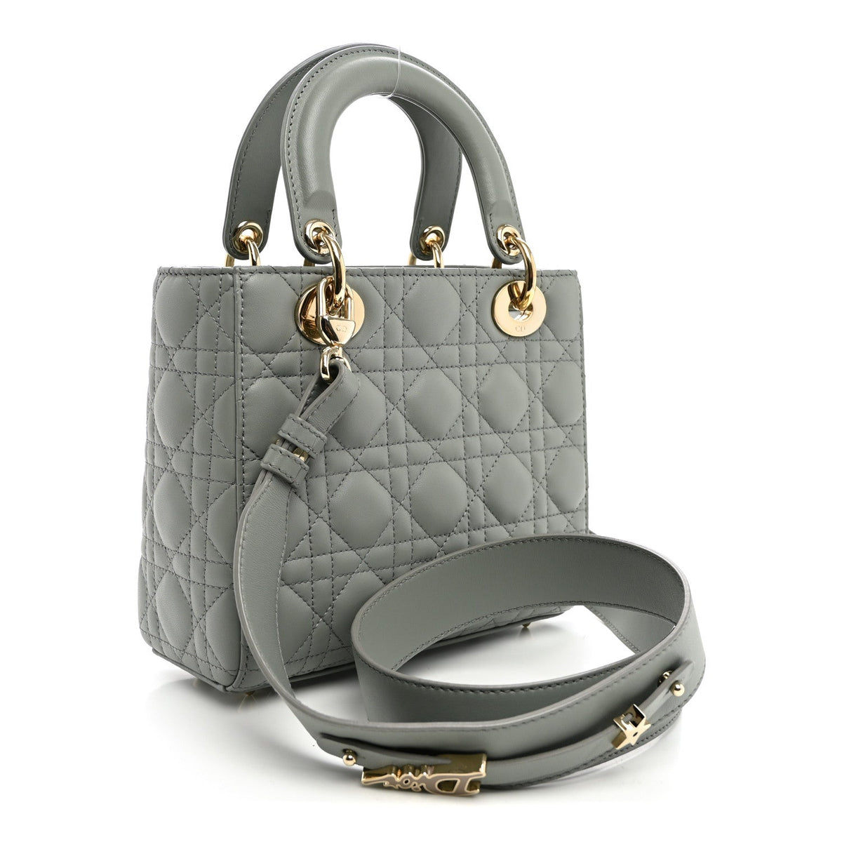 Lambskin Cannage Small My ABCDior Lady Dior Grey AT My store