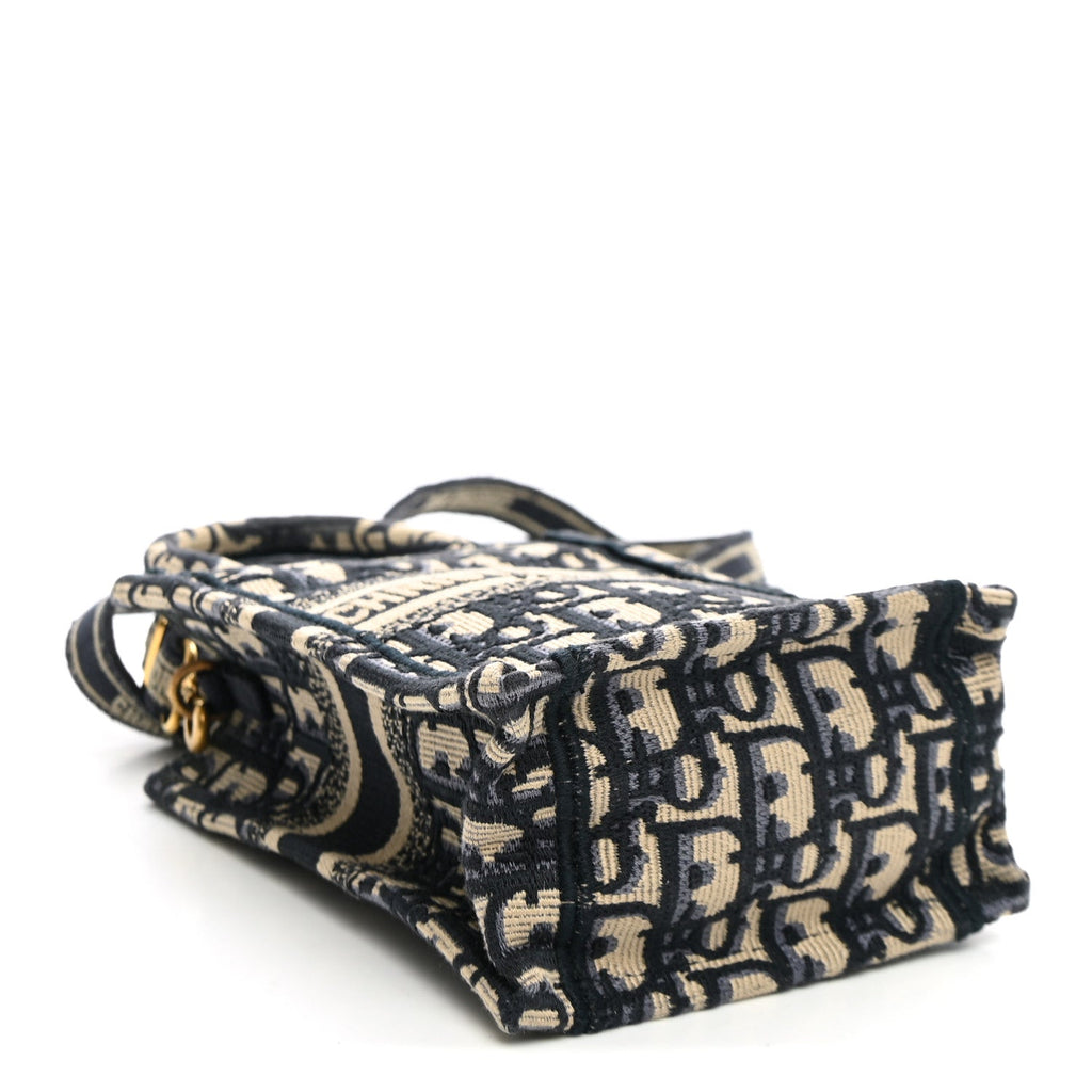 Oblique Mini Book Tote Phone Bag Blue AT My store