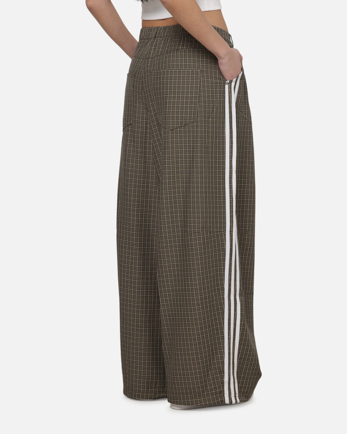 Best-Selling Adidas Women's Checks Trousers Olive