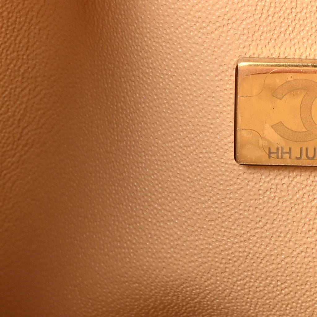 Caviar Quilted Small Double Flap Beige At My store
