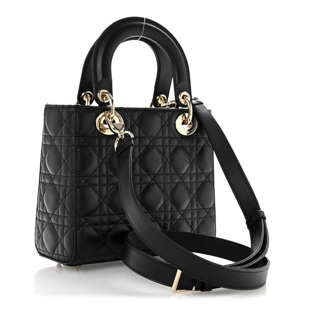 Lambskin Cannage Small Lady Dior Black AT My store
