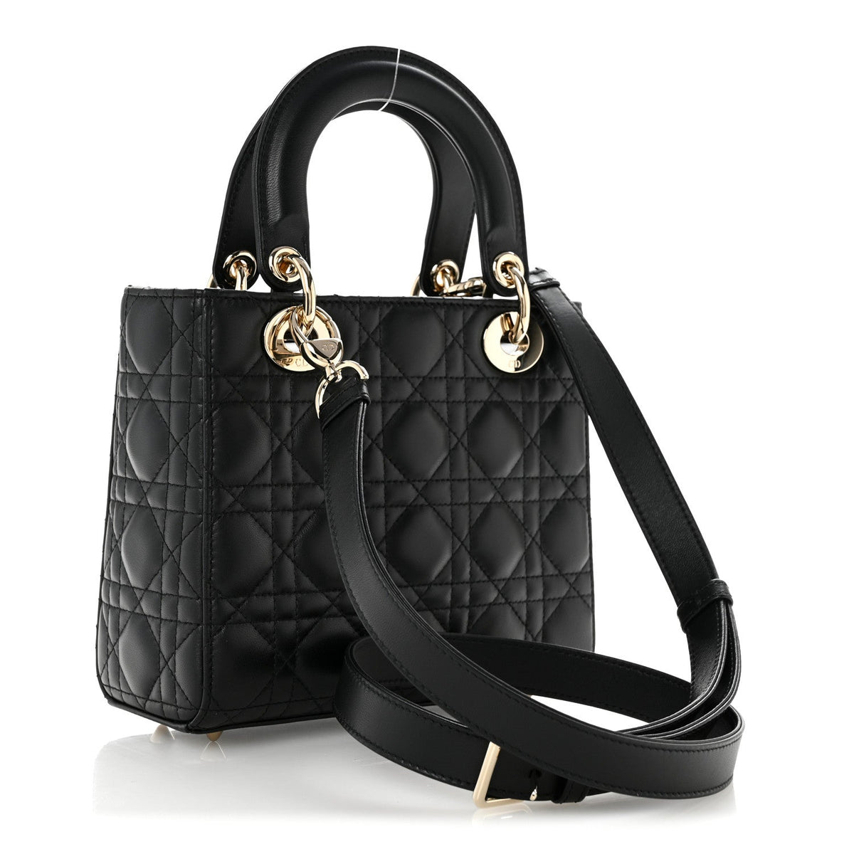 Lambskin Cannage Small Lady Dior Black AT My store