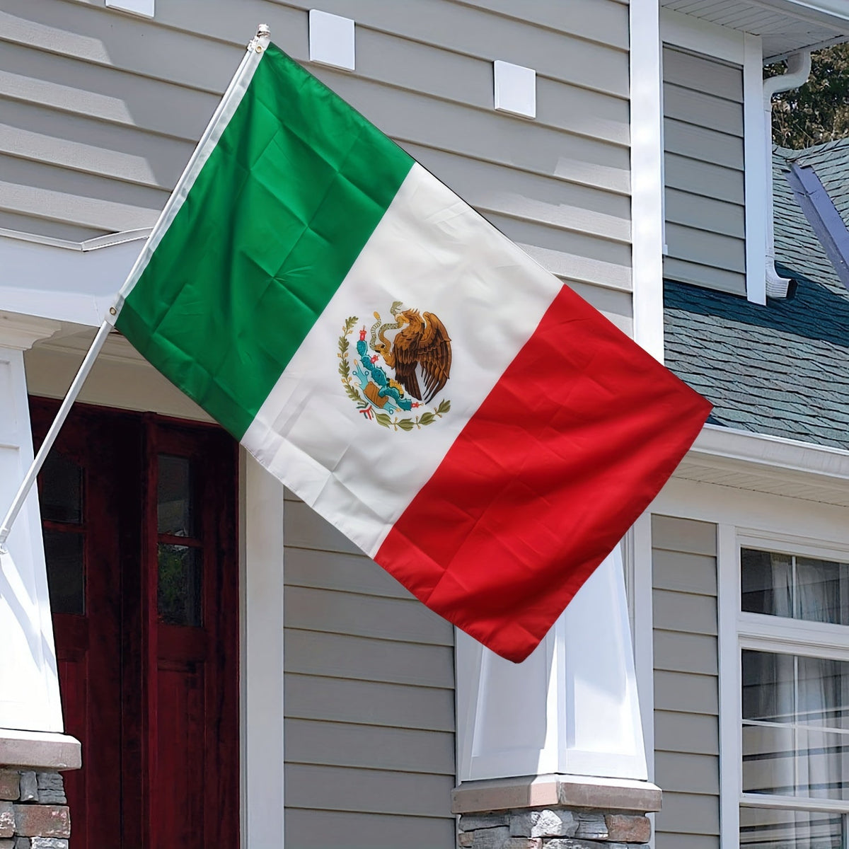 2026 New Production 1pc Flags Mexican Flag Vivid Colors And Fade Resistant Double Stitching With Brass Grommet, 3x5 Feet