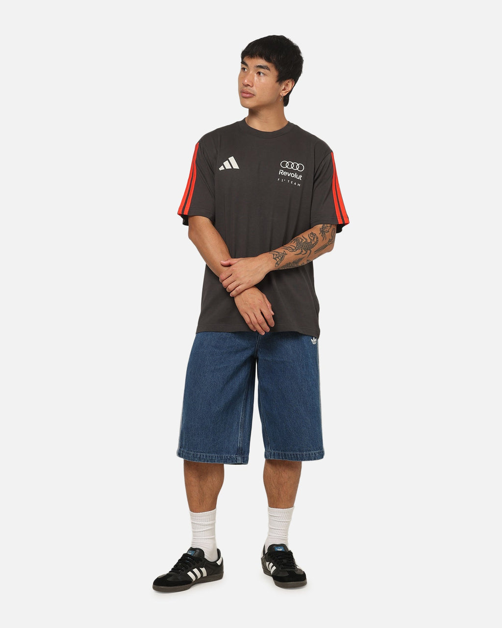 Best-Selling Adidas Audi Revolut F1 Team DNA T-Shirt Black