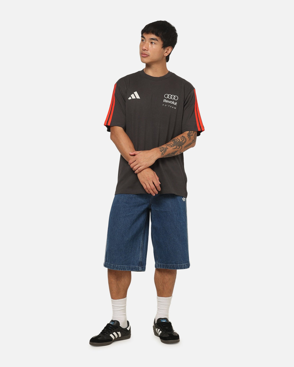 Best-Selling Adidas Audi Revolut F1 Team DNA T-Shirt Black