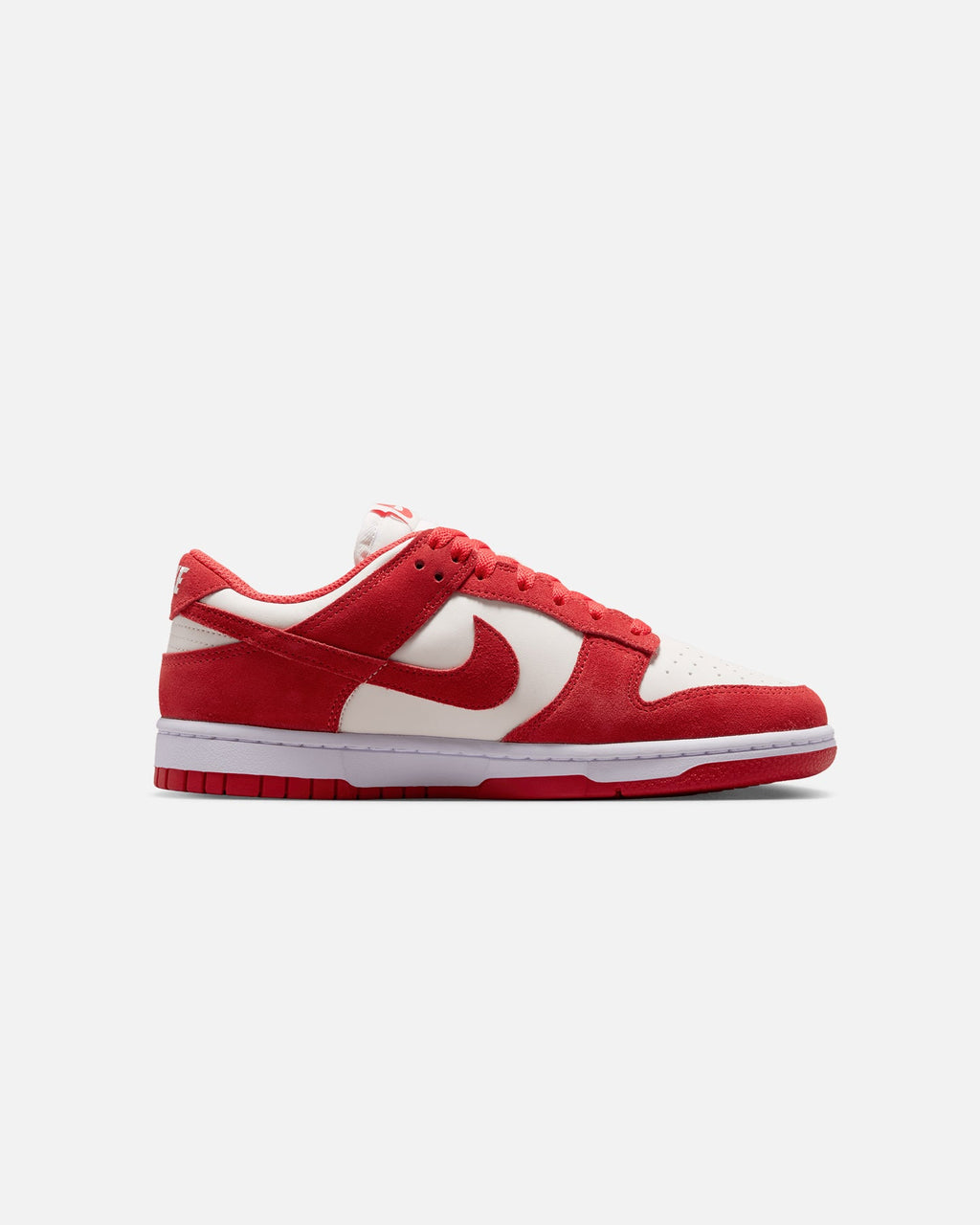 Top Seller Nike Women's Dunk Low Suede Sail/Lt Crimson-White-Metallic Silver