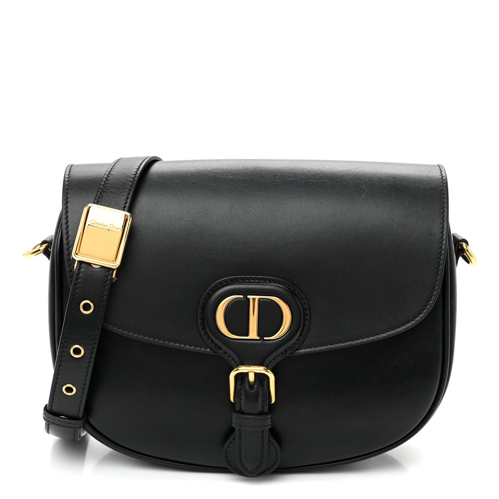 Box Calfskin Medium Bobby Flap Black AT My store