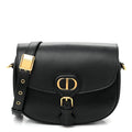 Box Calfskin Medium Bobby Flap Black AT My store