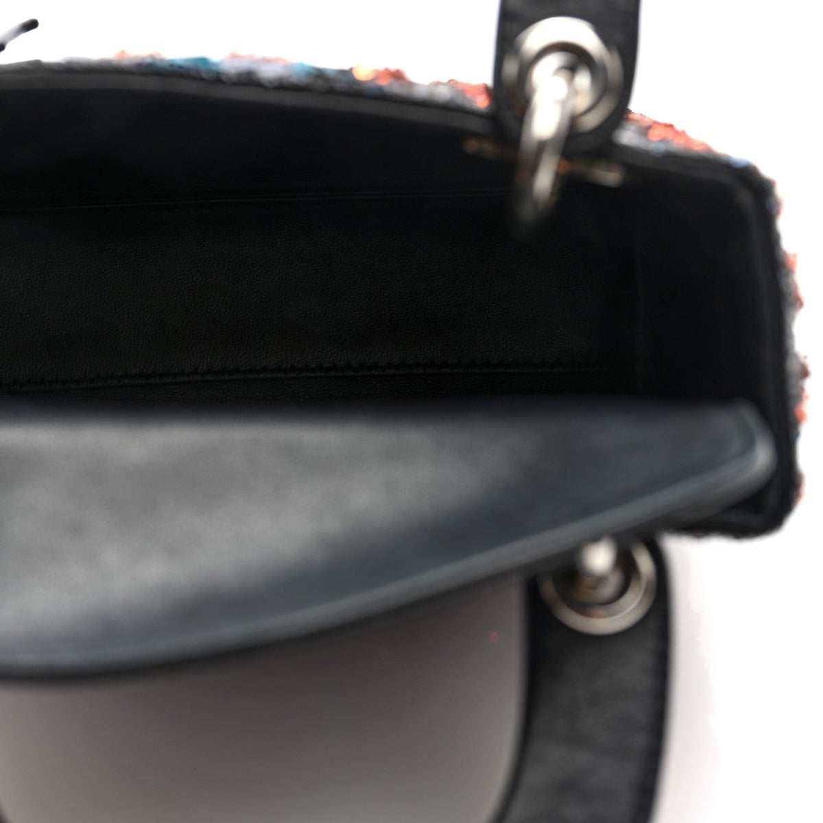 Sequin Lambskin Esprit Tokyo Mini Lady Dior Blue Multicolor AT My store